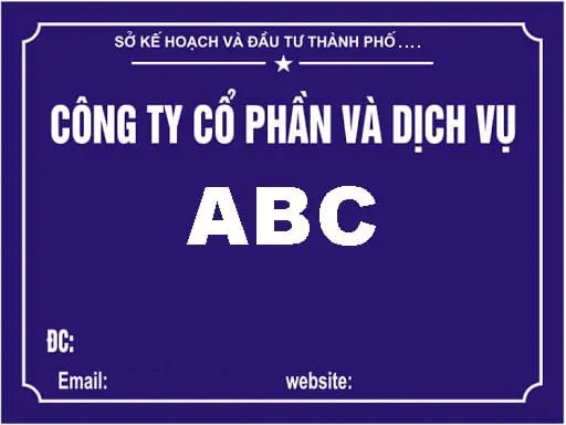Biển hiệu công ty - Kế toán Vạn Phúc