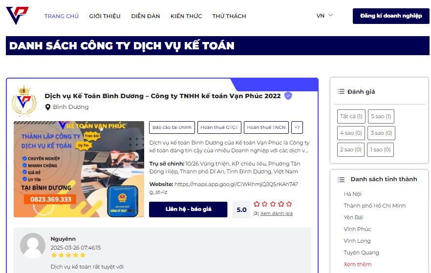 TOP DỊCH VỤ KẾ TOÁN