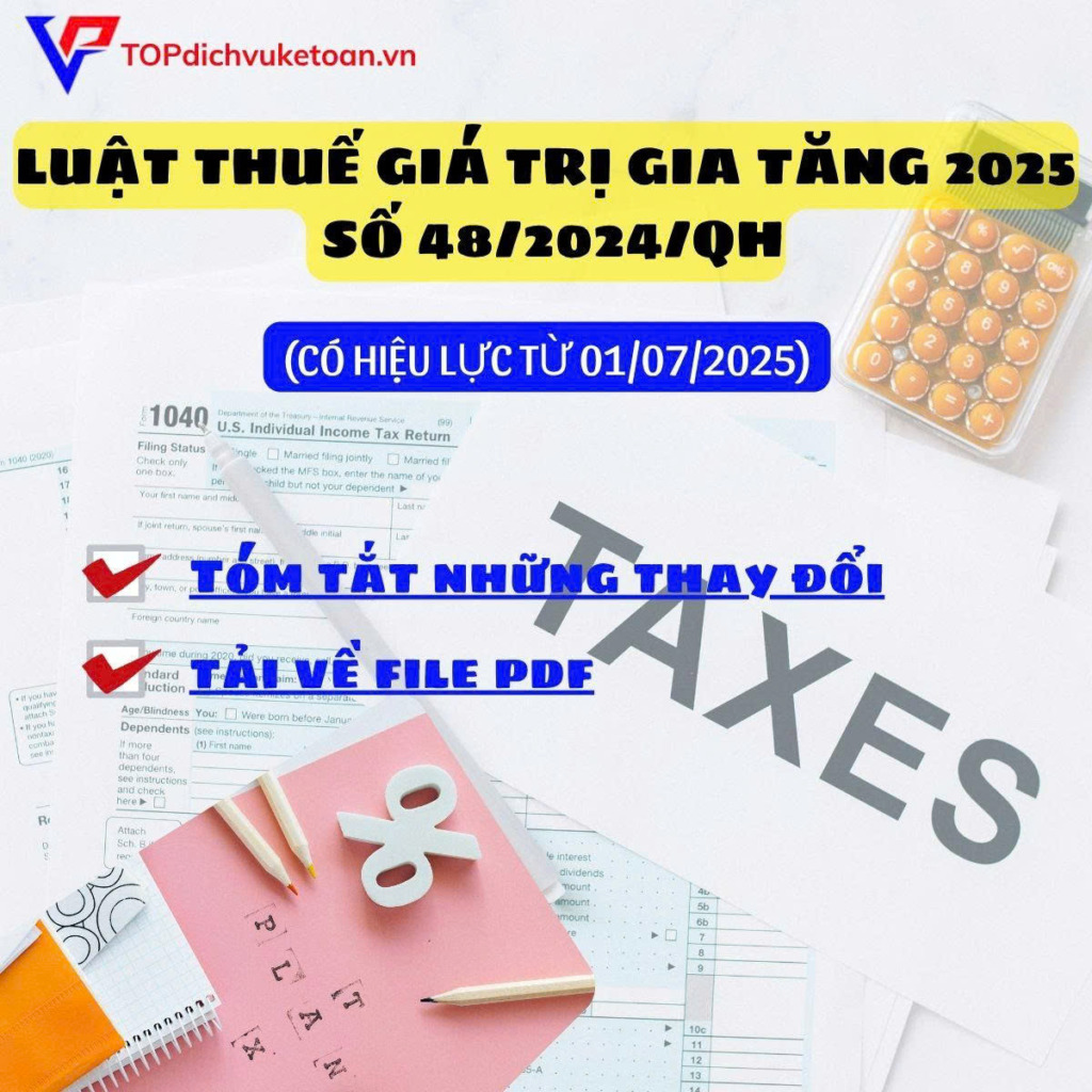 Luật Thuế Giá Trị Gia Tăng 2025 (Luật số 48/2024/QH15) PDF