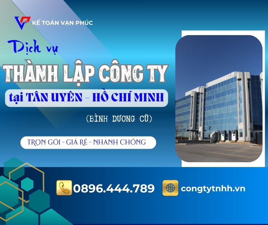 Dịch vụ thành lập công ty tại TÂN UYÊN