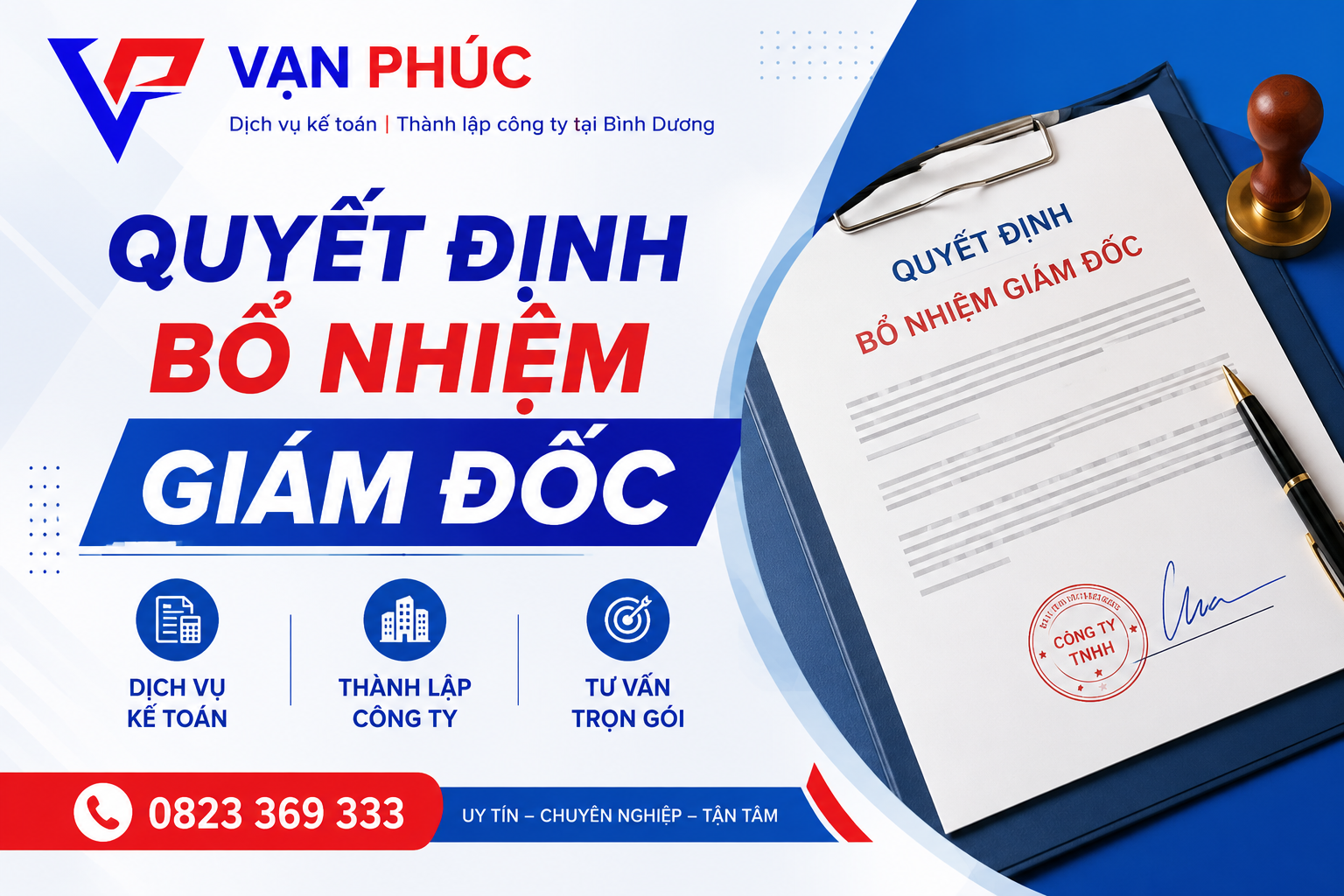 Quyết định bổ nhiệm Giám đốc công ty TNHH 2 thành viên