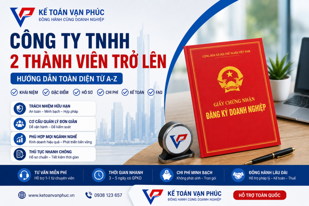 Công ty TNHH 2 thành viên trở lên - Thành lập công ty tại Bình Dương