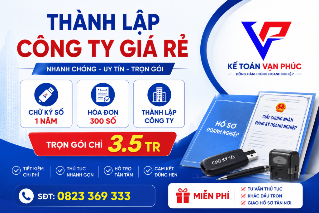 Thành lập công ty giá rẻ tại Bình Dương - Kế toán Vạn Phúc