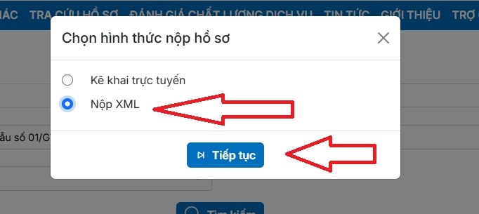 cách nộp tờ khai thuế gtgt trên dịch vụ công - Kế toán Vạn Phúc