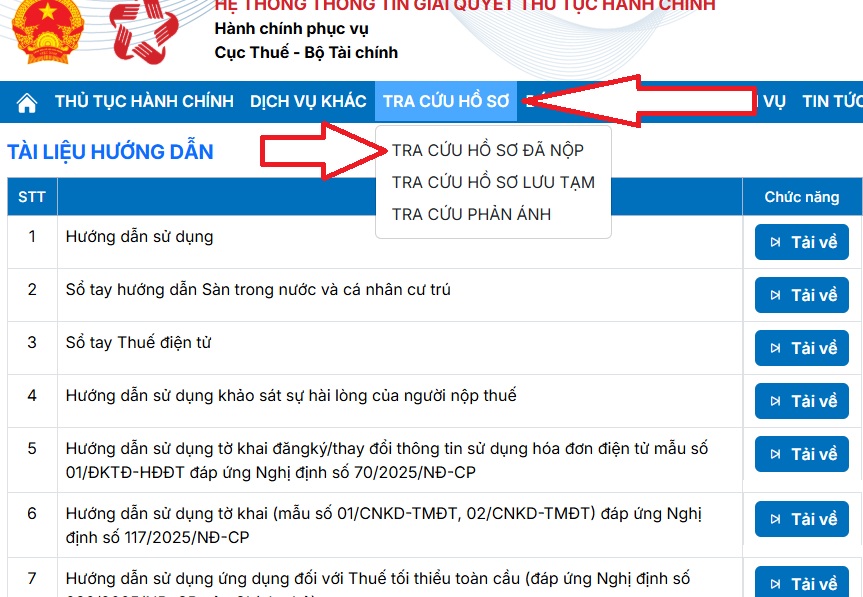 cách nộp tờ khai thuế gtgt trên dịch vụ công - Kế toán Vạn Phúc